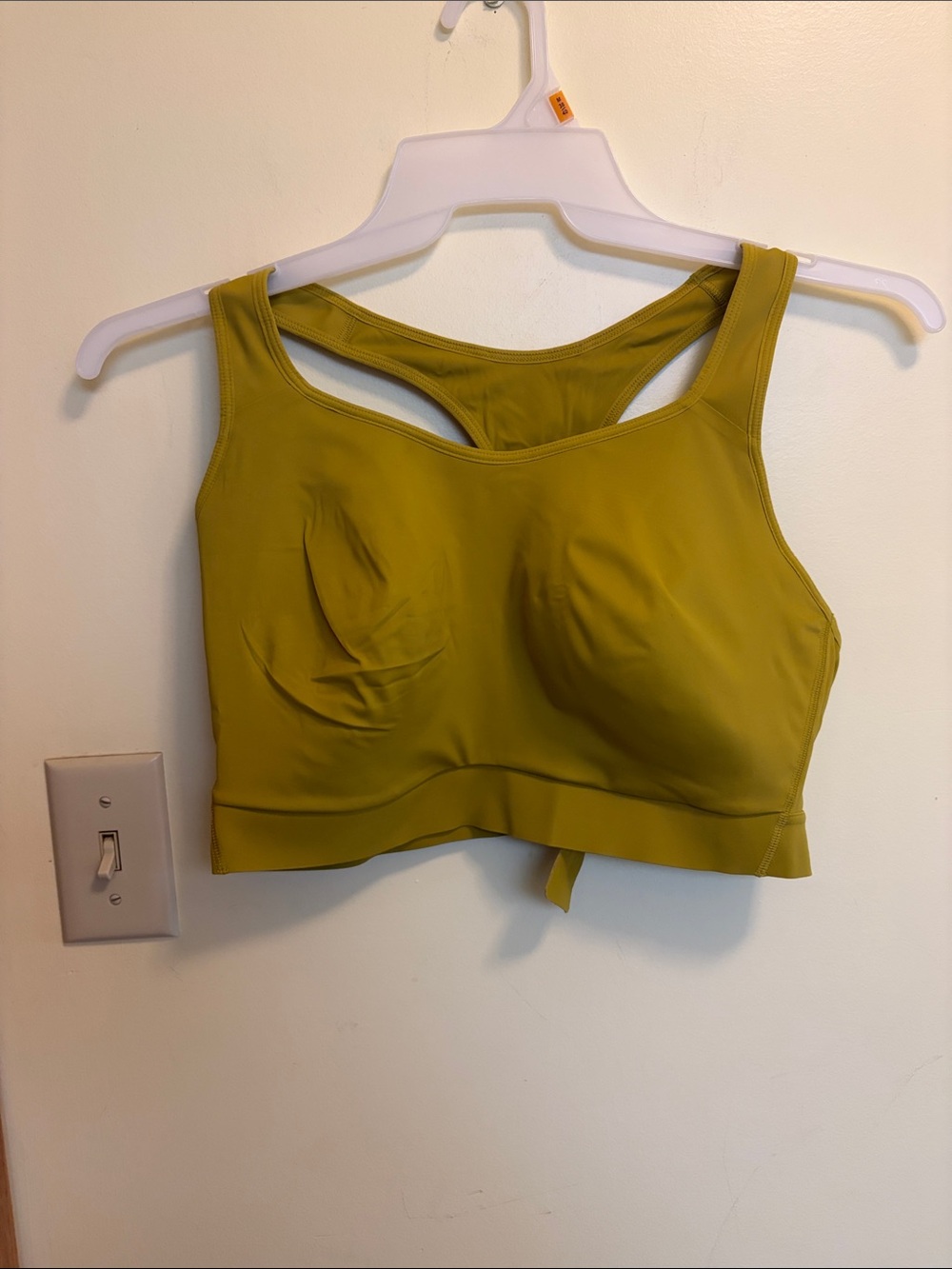 Athleta Mustard Yellow Supportive Sports Bra